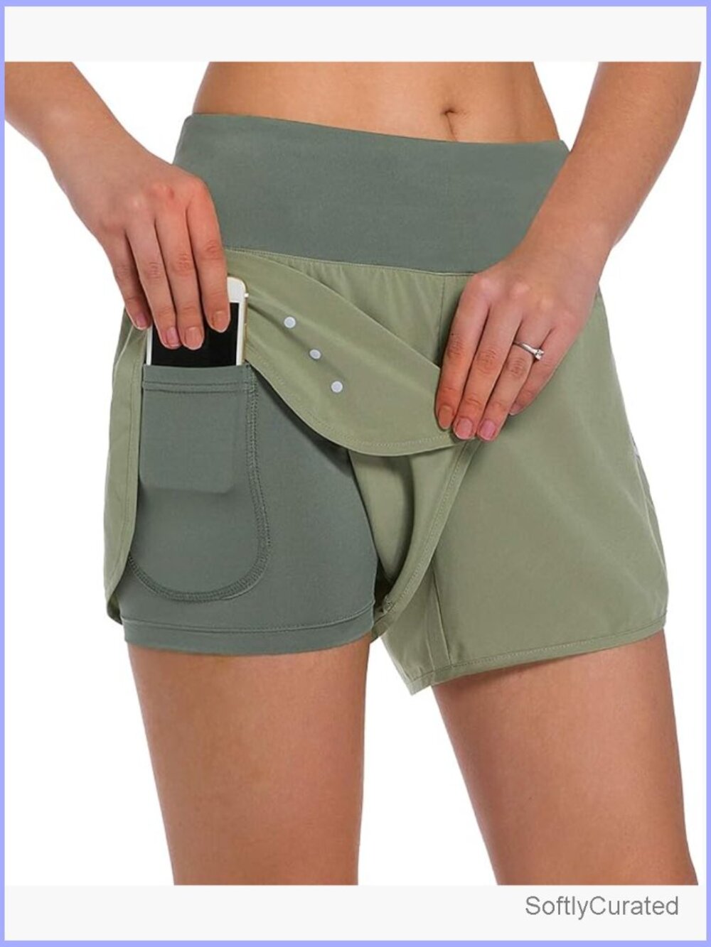 Women's 2-in-1 Running Shorts with Phone Pockets